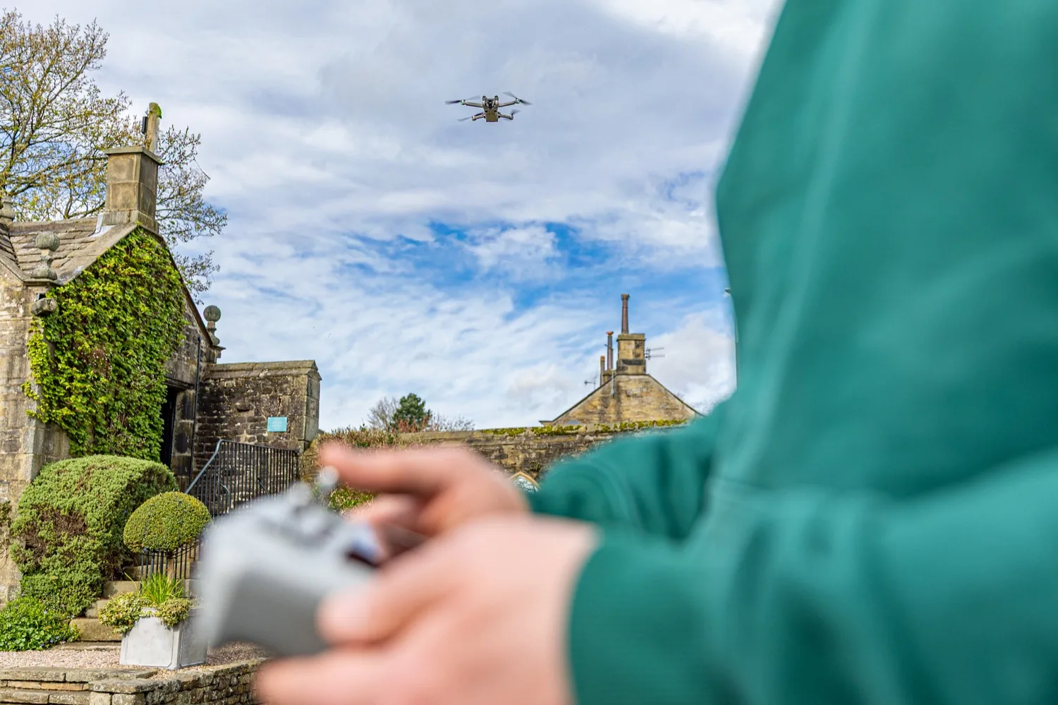David capturing client project footage on site, the evidence that feeds the answers